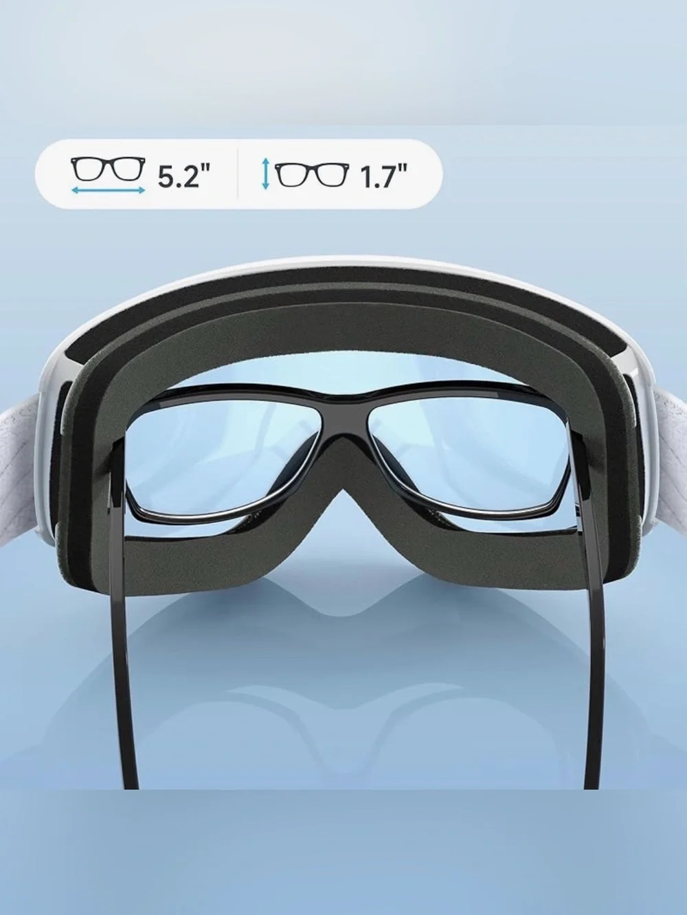 Findway Youth White Ski Goggles